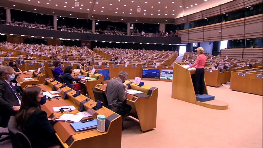 #SOTEU: Leyen formal&nbsp;debut